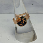 Bague Pastille – Béton & Feuilles de couleurs Une Lueur de Bonheur