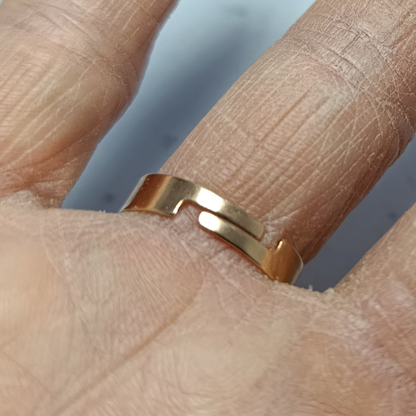 Bague Pastille – Béton & Feuilles de couleurs Une Lueur de Bonheur