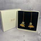 Boucles Florésia – Béton, Doré & Laiton Oxydé Une Lueur de Bonheur