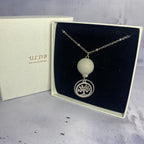 Collier Arbre de Vie – Perle béton et acier inoxydable