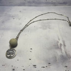 Collier Arbre de Vie – Perle béton et acier inoxydable