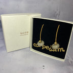 Boucles d’oreilles Carpe Diem – Béton & Laiton