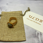 Bague Soléa – Béton & Doré Une Lueur de Bonheur